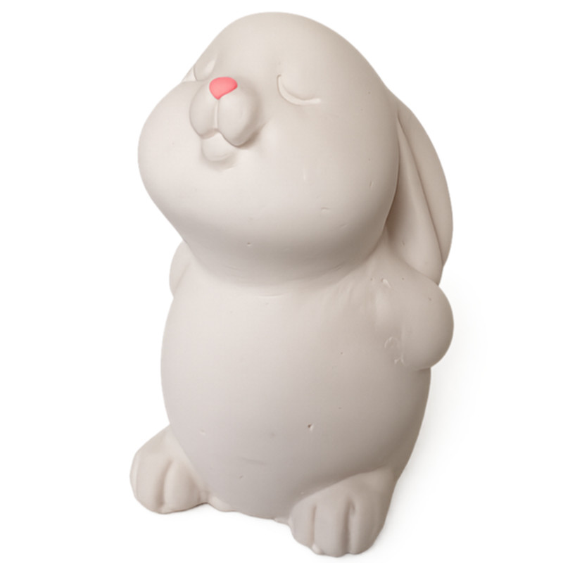 Preview: Deko Hase STUPSI handbemalt schlichte Osterdekoration